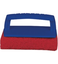 Scrub Pad with Handle (Medium) Red - 040130