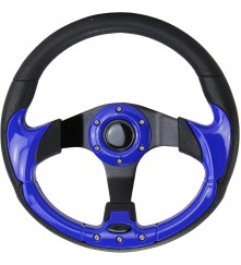 Steering Wheel (With PU Sleeves) - BLUE/BLACK
