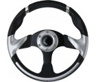 Steering Wheel (With PU Sleeves) - SILVER