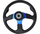 Steering Wheel (With PU Sleeves) - BLUE