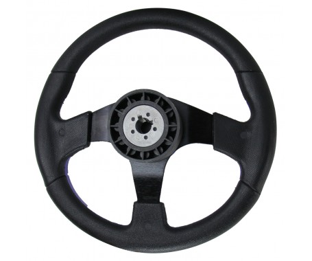 Steering Wheel (With PU Sleeves) - BLUE/BLACK