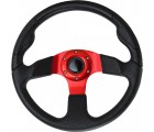 Steering Wheel (With PU Sleeves) - RED