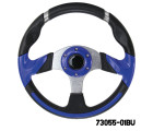AAA - Steering Wheel (With PU Sleeves) - BLUE/SILVER