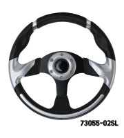 AAA - Steering Wheel (With PU Sleeves) - SILVER