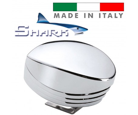 SHARK Single Horn - Chrome; Blister
