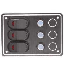 3 Gang Switch Panel Model: 10031-BK