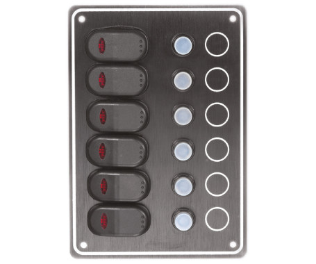6 Gang Switch Panel Model: 10061-BK