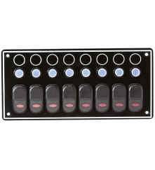 8 Gang Switch Panel Model: 10087-BK