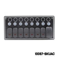AAA - 7 Switches + 1 USB Port Switch Panel ( Type A + Type C)