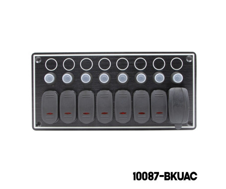 AAA - 7 Switches + 1 USB Port Switch Panel ( Type A + Type C)