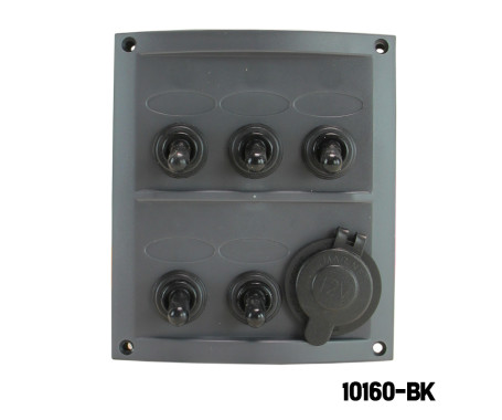 AAA - 5 Gang Switch Panel (With SOCKET)