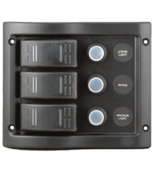 3 Gang Switch Panel Model: 10013-BK