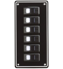 6 Gang Switch Panel Model: 10063-BK