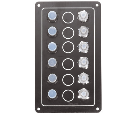6 Gang Switch Panel Model: 10062-BK