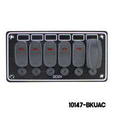 AAA - 5 Gang Switch Panel - With USB Ports ( Type A + Type C)