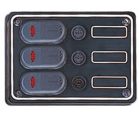 3 Gang Switch Panel Model: 10037