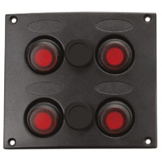 4 Gang Switch Panel Model: 10039-BK