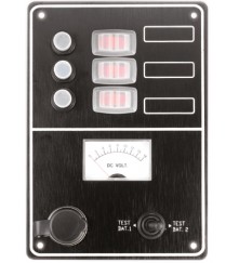 3 Gang Switch Panel Model: 10034-BK