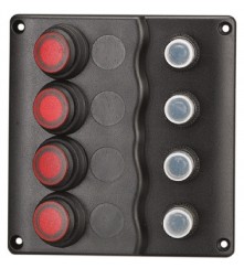 4 Gang Switch Panel Model: 10041-BK