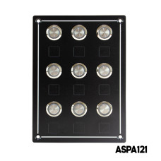 AAA - 9 Gang Switch Panel IP65 Self-Locking Push Button 12-24 V DC