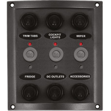 6 Gang Switch Panel (With LED Indicators) - (10164-LT)