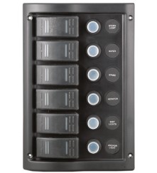 6 Gang Switch Panel Model: 10016-BK