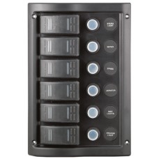 6 Gang Switch Panel Model: 10016-BK