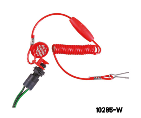 Kill Switch - With Emergency Cut off Switch & Coiled Lanyard