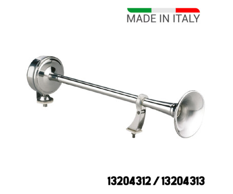 Single Horn, Stainless Steel Long (EMX1) Single Horn, Stainless Steel Long (EMX1)