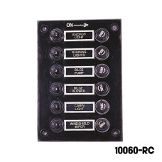 AAA - 6 Gang Switch Panel - Rubber Cap