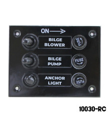 AAA - 3 Gang Switch Panel - With Rubber Caps