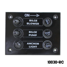 AAA - 3 Gang Switch Panel - With Rubber Caps
