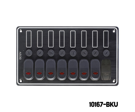 AAA - 7 Gang Switch Panel - With USB Port