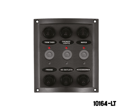 AAA - 6 Gang Switch Panel (With LED Indicators)