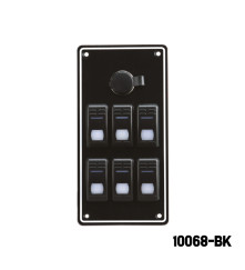 AAA - 6 Gang Switch Panel - With Cigarette Lighter Socket