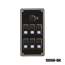 AAA - 6 Gang Switch Panel - With Cigarette Lighter Socket
