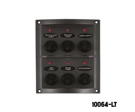 AAA - 6 Gang Switch Panel - With LED Indicators AAA - 6 Gang Switch Panel - With LED Indicators
