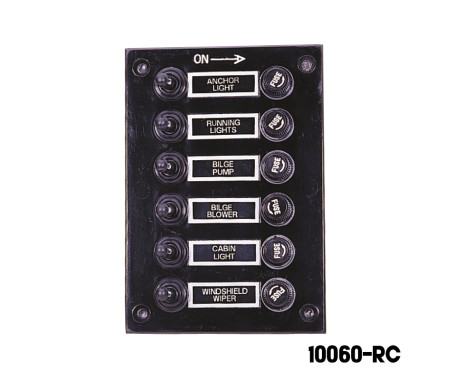 AAA - 6 Gang Switch Panel - Rubber Cap AAA - 6 Gang Switch Panel - Rubber Cap