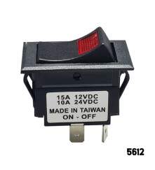 AAA - Illuminated Rocker Switch - 3 Pin