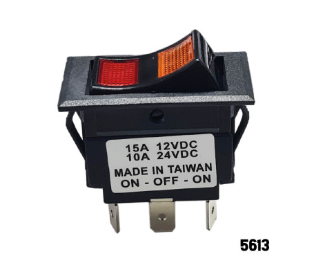 AAA - Illuminated Rocker Switch - 6 Pin