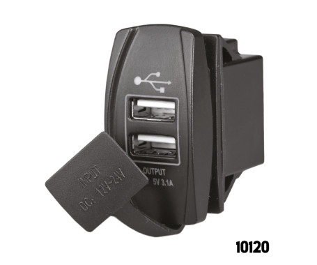 AAA - Duel USB Port With Cap