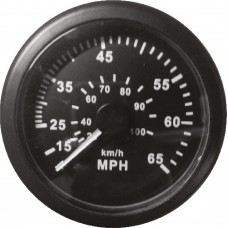 Speedometer - 65 MPH - Black