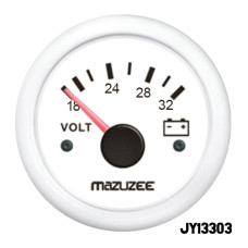 MAZUZEE - Volt Gauge - 18V - 32V - White