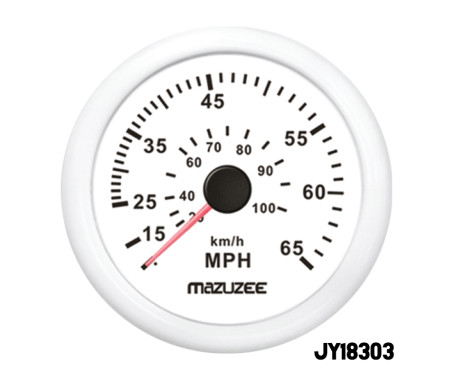 MAZUZEE - Speedometer 65MPH - White