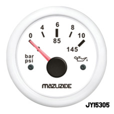 MAZUZEE - Oil Pressure Gauge - White