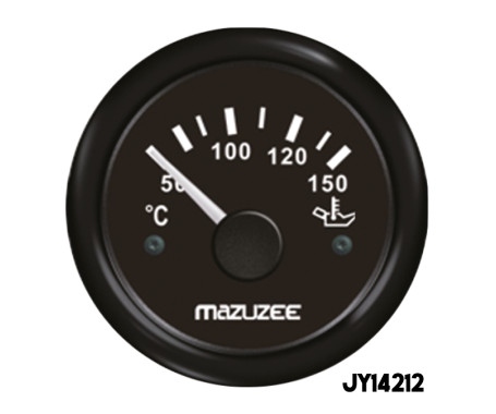 MAZUZEE - Oil Temperature Gauge - Black