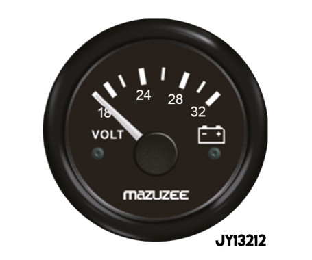 MAZUZEE - Volt Gauge - 18V - 32V - Black 