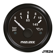 MAZUZEE - Oil Pressure Gauge - Black
