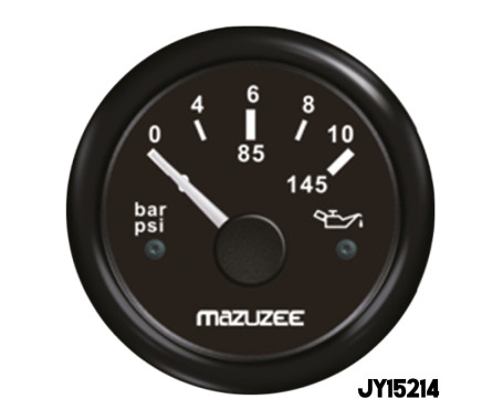 MAZUZEE - Oil Pressure Gauge - Black