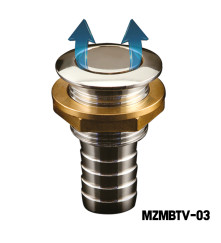 Chrome Brass Tank Ventilator Hose Connection Dia 16mm